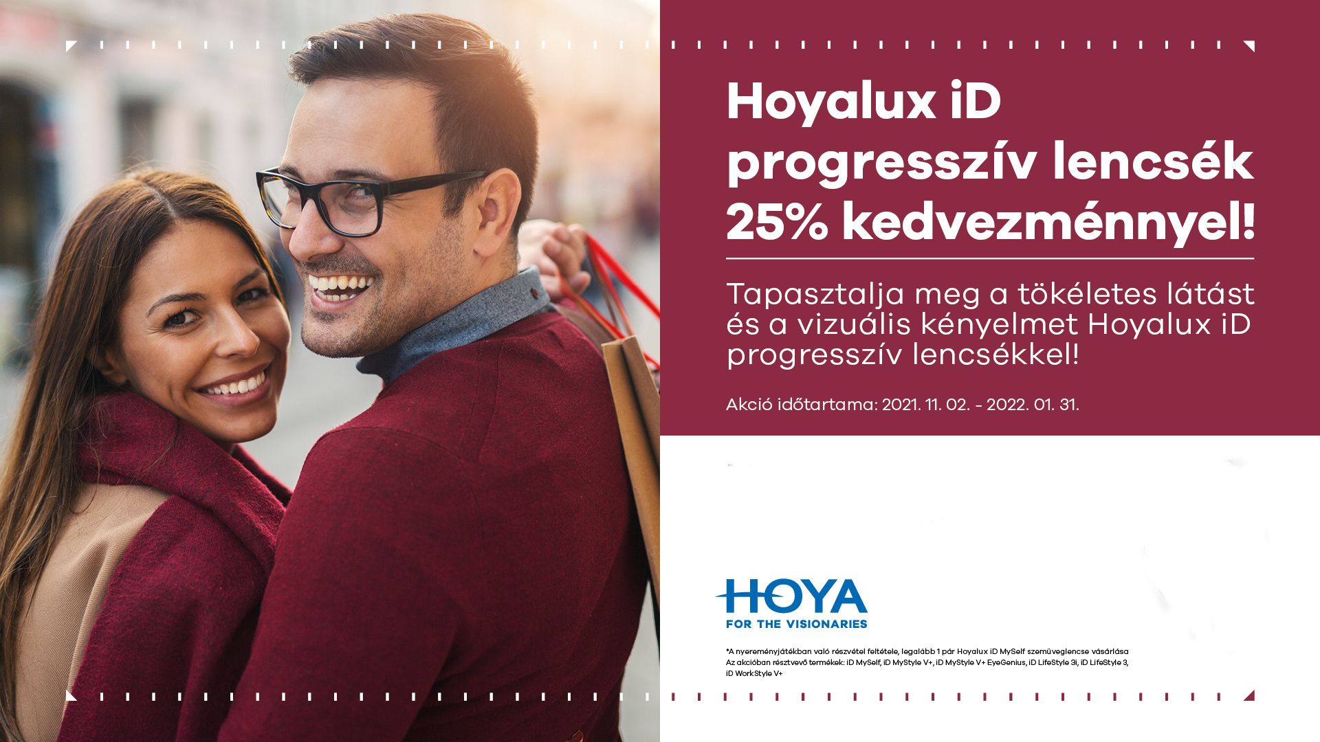 Hoya multifokális szemüveglencsék 25% kedvezménnyel